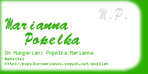 marianna popelka business card